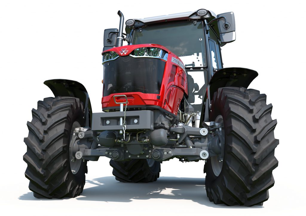 New MF front axle suspension enhances MF 3700 series traction and