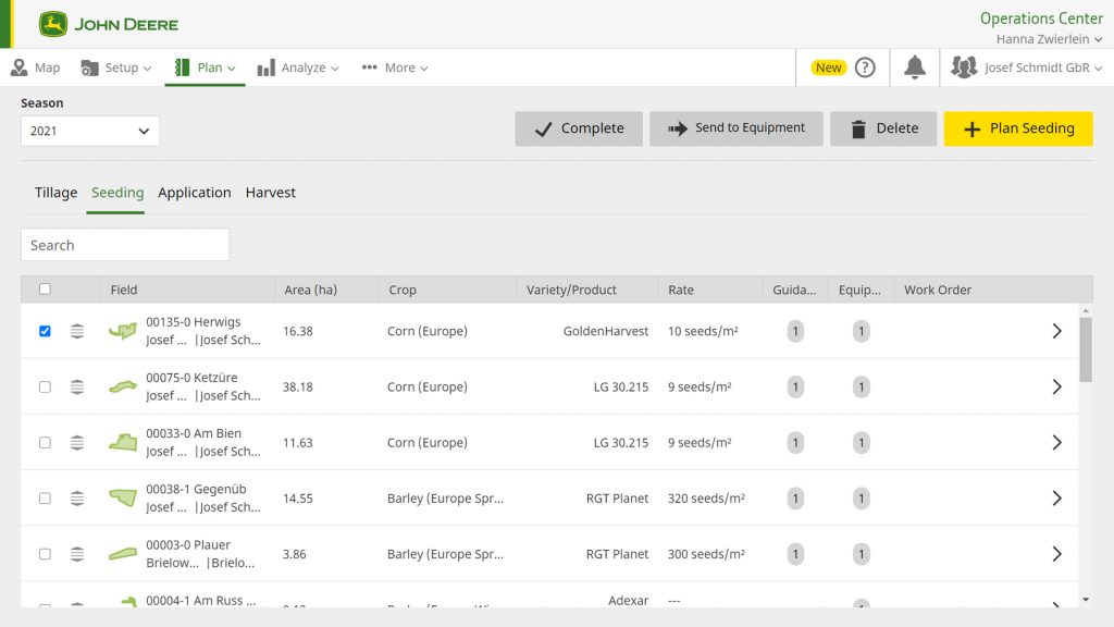 John Deere simplifies Operations Center – Wheels and Fields