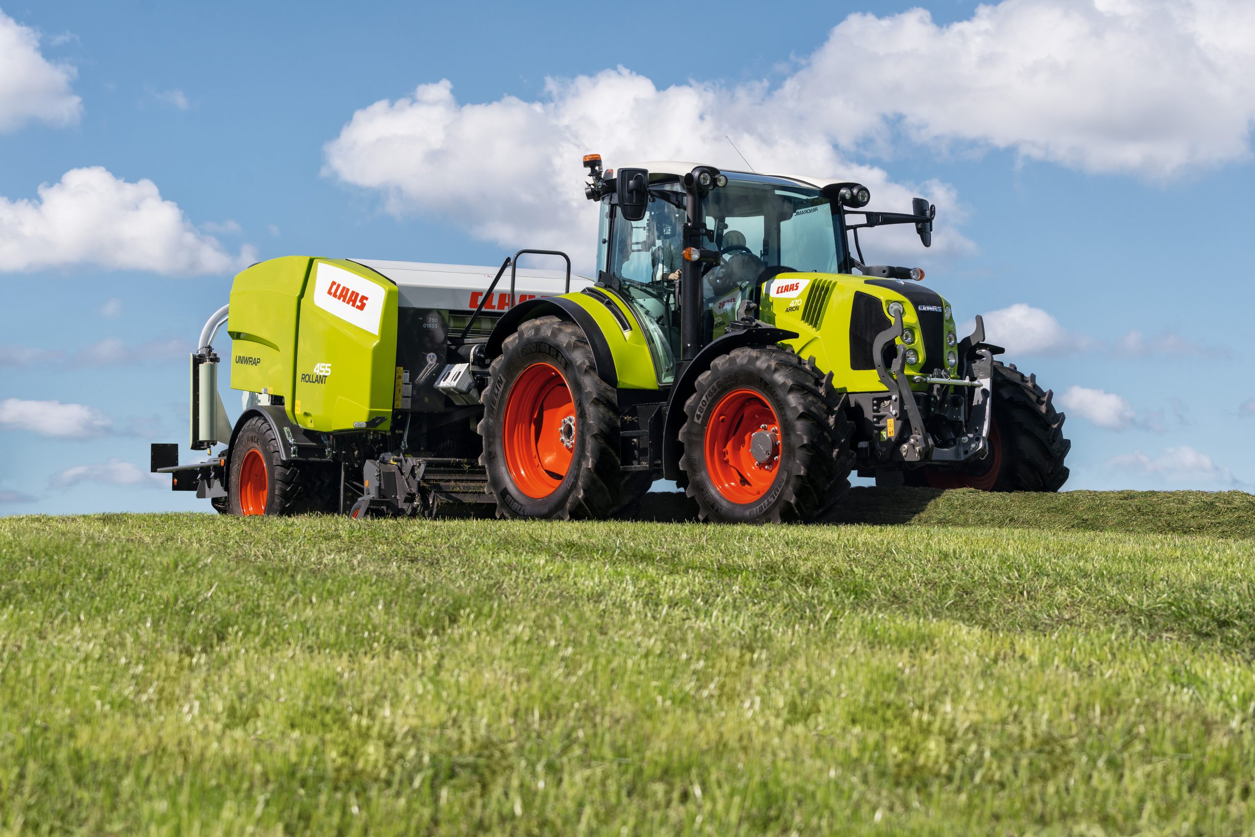 Claas arion 400 gets stage v update wheels and fields