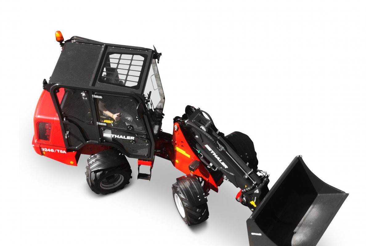 The new 5axle control steeringsystem from Thaler loaders Wheels